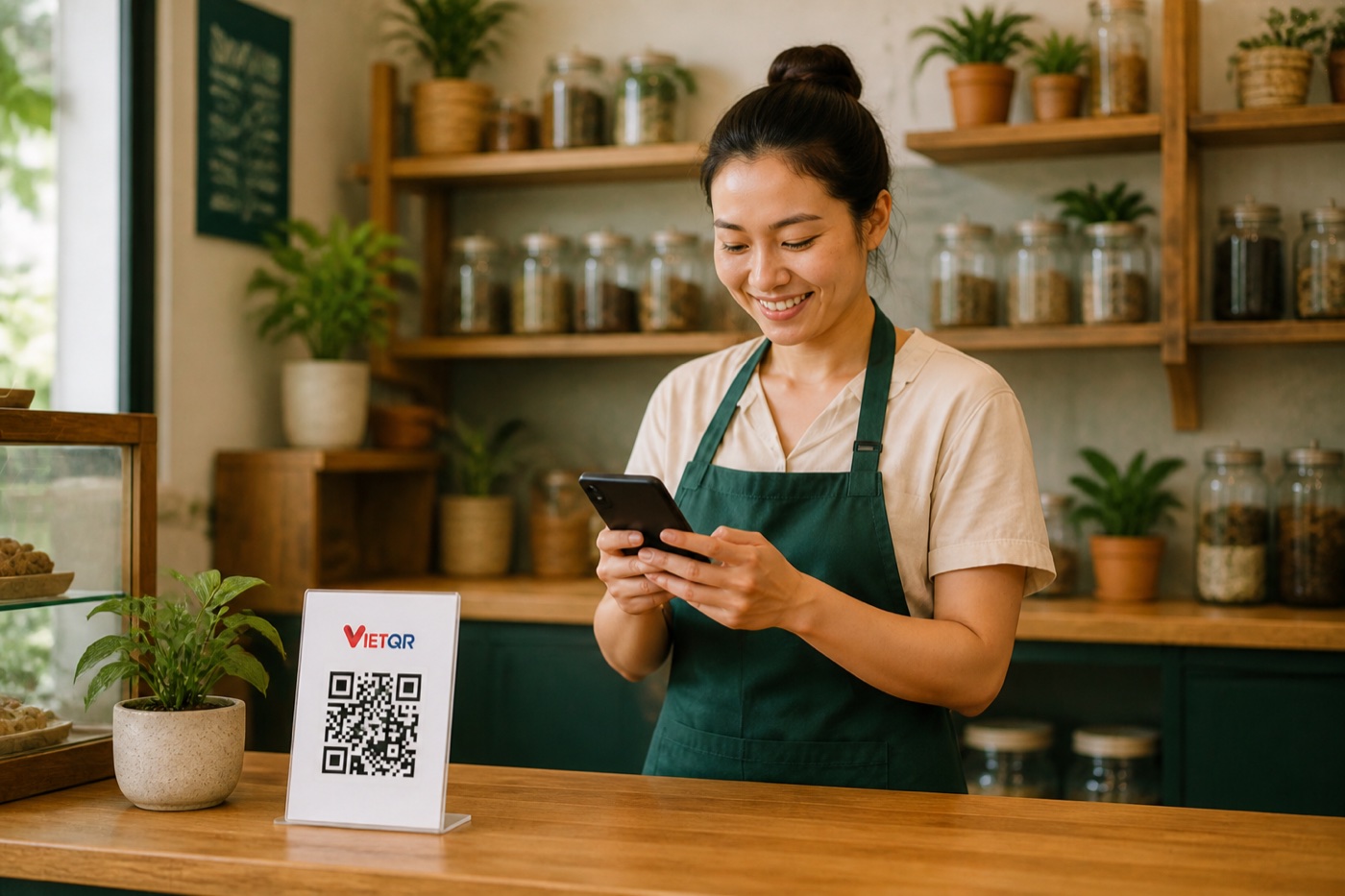 Chủ hộ kinh doanh nhận xác nhận thanh toán qua APIBank